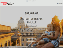 Tablet Screenshot of euraupair.fi